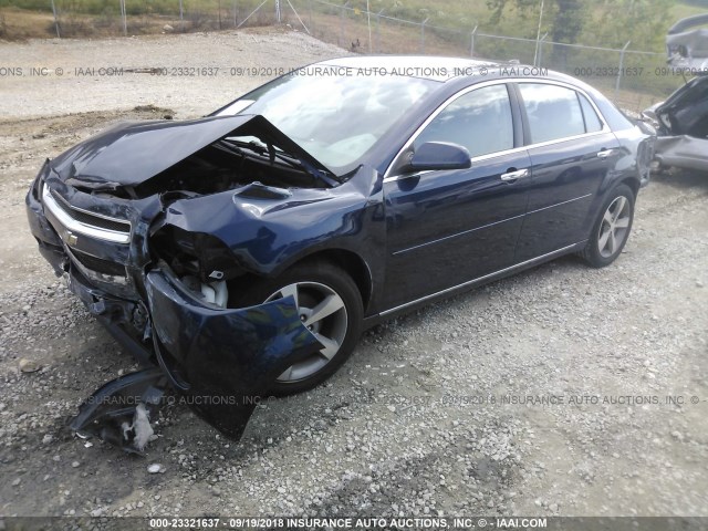 1G1ZC5E05CF328450 - 2012 CHEVROLET MALIBU 1LT BLUE photo 2