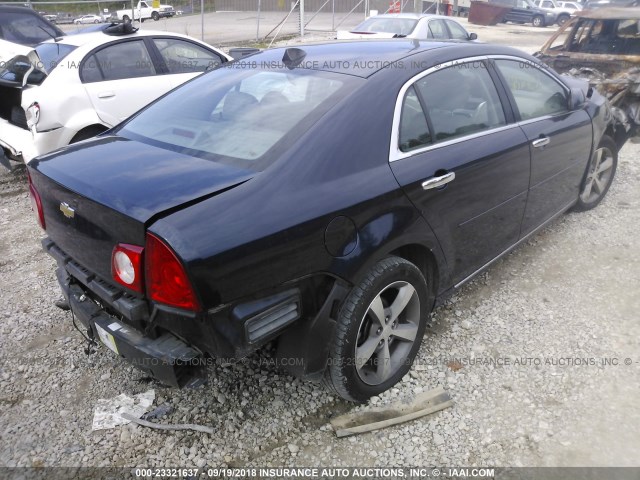 1G1ZC5E05CF328450 - 2012 CHEVROLET MALIBU 1LT BLUE photo 4