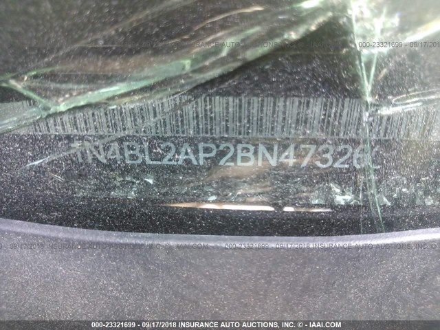 1N4BL2AP2BN473269 - 2011 NISSAN ALTIMA SR BLACK photo 9