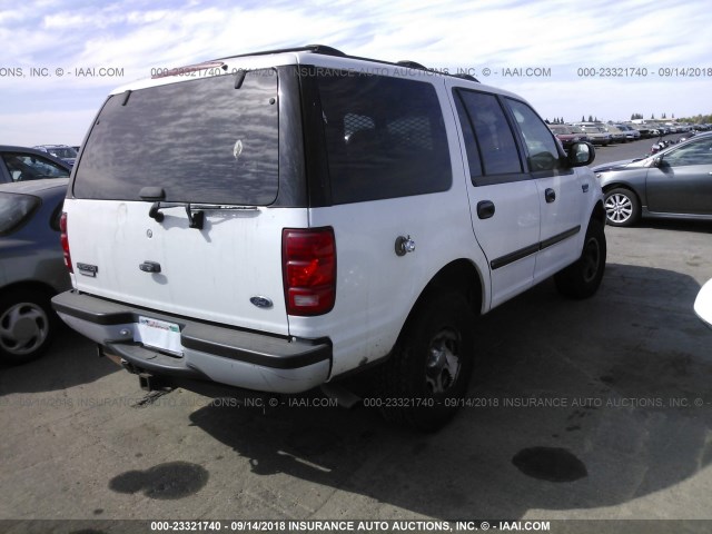 1FMPU16L81LB61668 - 2001 FORD EXPEDITION XLT WHITE photo 4