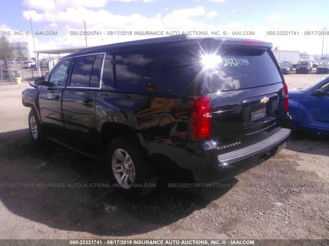 1GNSKHKC5JR270144 - 2018 CHEVROLET SUBURBAN K1500 LT BLACK photo 3