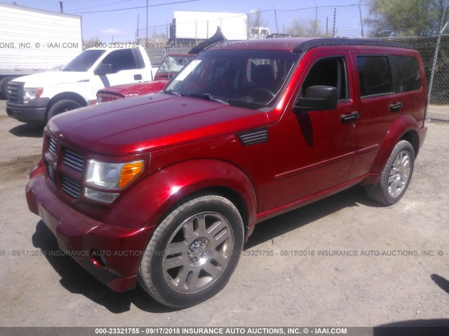 1D8GT58687W654331 - 2007 DODGE NITRO R/T RED photo 2