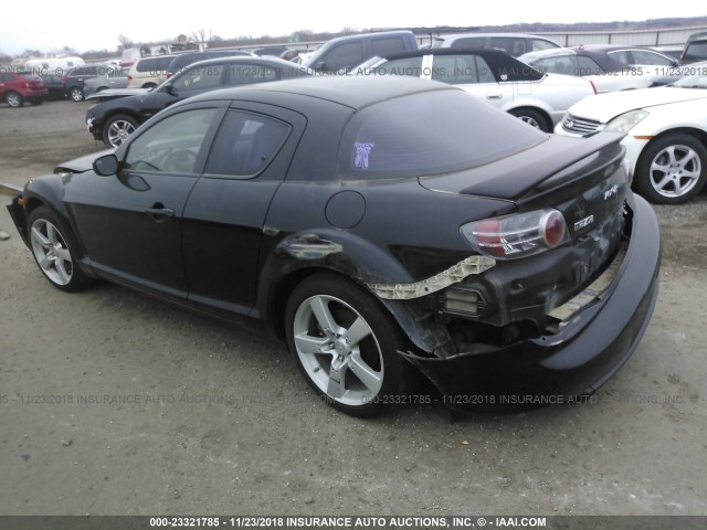 JM1FE17N840136918 - 2004 MAZDA RX8 BLACK photo 3