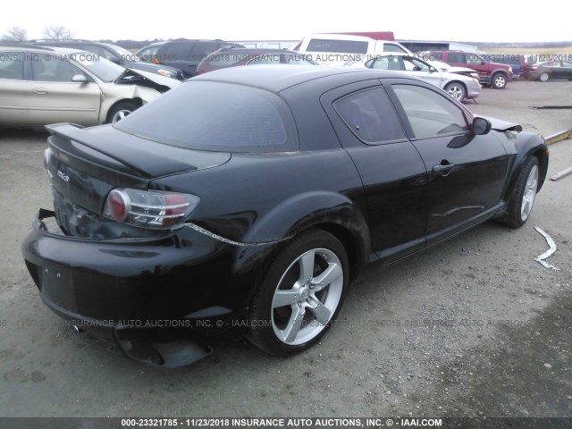 JM1FE17N840136918 - 2004 MAZDA RX8 BLACK photo 4