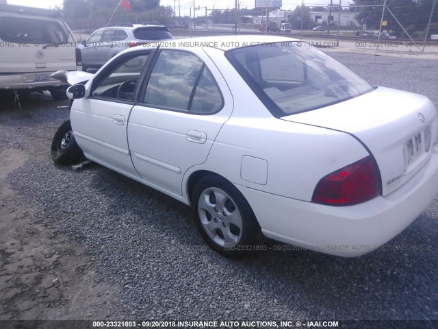 3N1CB51D46L640071 - 2006 NISSAN SENTRA 1.8/1.8S WHITE photo 3