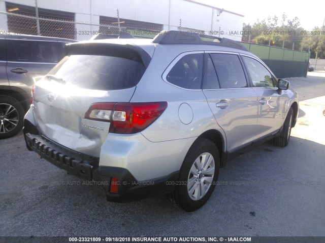 4S4BSAFC2J3349649 - 2018 SUBARU OUTBACK 2.5I PREMIUM 蓝色 照片 4