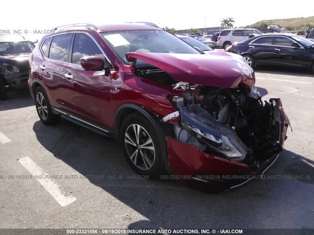 5N1AT2MT8HC772912 - 2017 NISSAN ROGUE S/SL RED photo 1