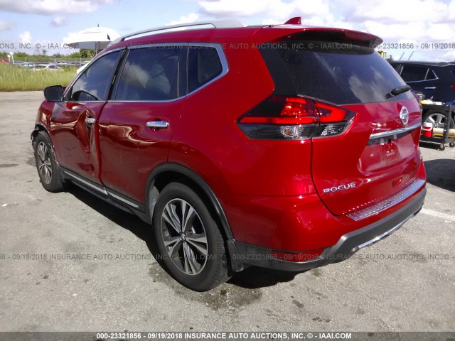 5N1AT2MT8HC772912 - 2017 NISSAN ROGUE S/SL RED photo 3