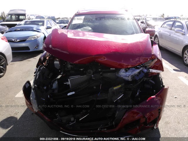 5N1AT2MT8HC772912 - 2017 NISSAN ROGUE S/SL RED photo 6