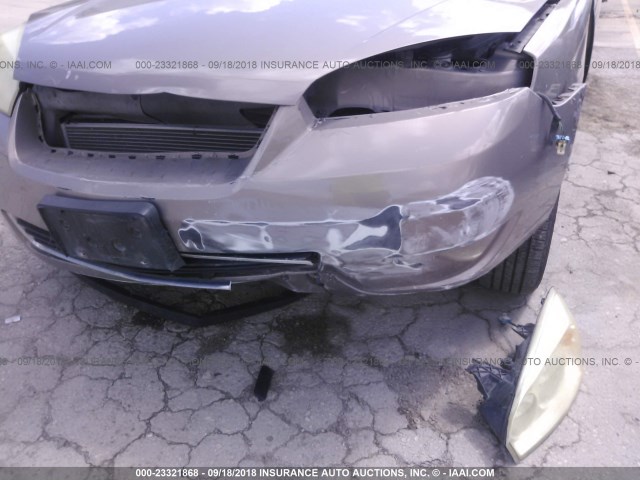 1G1ZS58F27F235278 - 2007 CHEVROLET MALIBU LS TAN photo 6