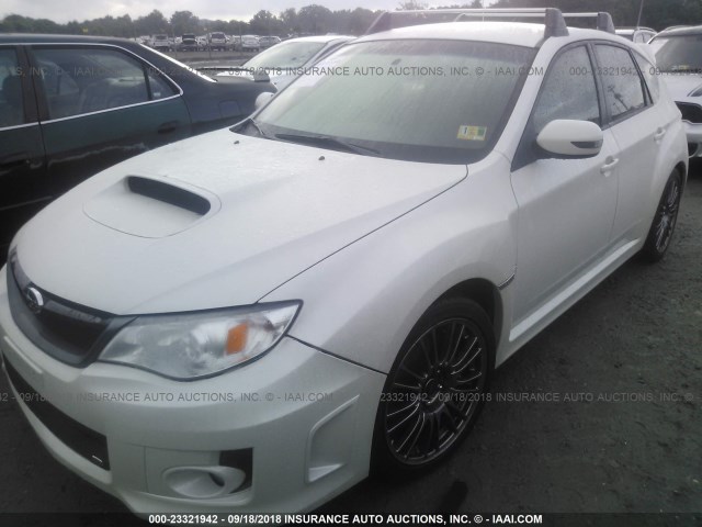 JF1GR8H67EL249919 - 2014 SUBARU IMPREZA WRX STI WHITE photo 2