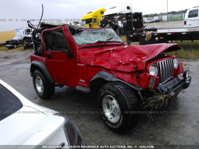 1J4FA49S33P342955 - 2003 JEEP WRANGLER / TJ SPORT RED photo 1