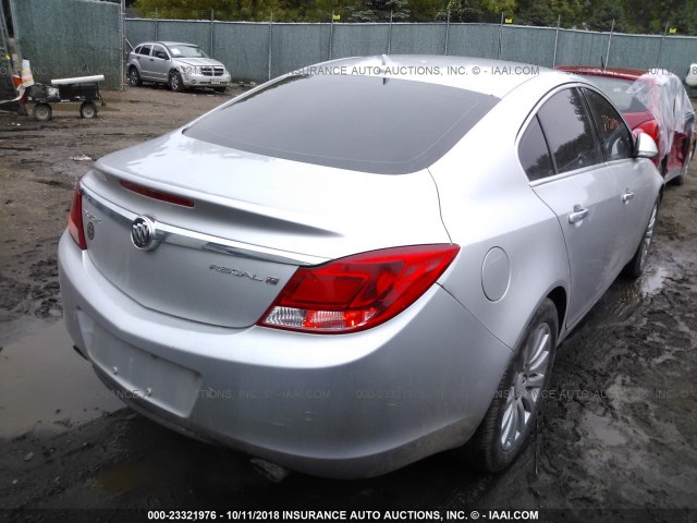 2G4GS5EV6D9222561 - 2013 BUICK REGAL PREMIUM SILVER photo 4