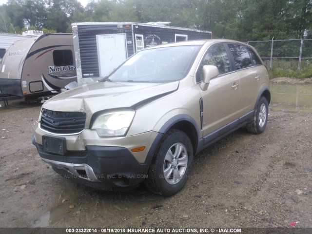 3GSCL33P68S512756 - 2008 SATURN VUE XE GOLD photo 2