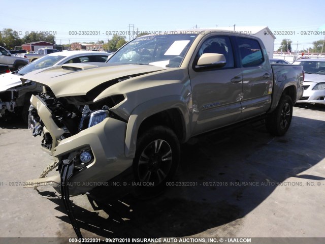 5TFCZ5AN3HX094825 - 2017 TOYOTA TACOMA DBL CAB/SR/TRDSPT/OR/PRO Қоңыр фото 2