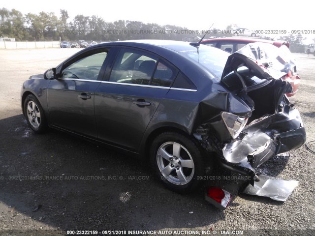 1G1PC5SB5D7191096 - 2013 CHEVROLET CRUZE LT GRAY photo 3