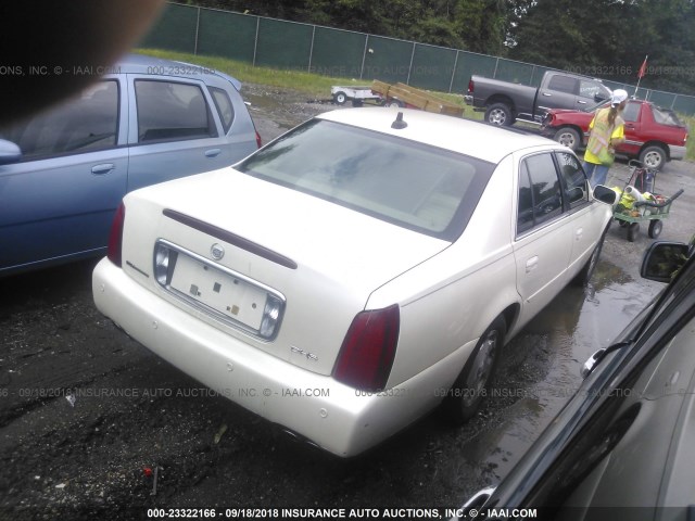 1G6KE57Y62U183373 - 2002 CADILLAC DEVILLE DHS WHITE photo 4