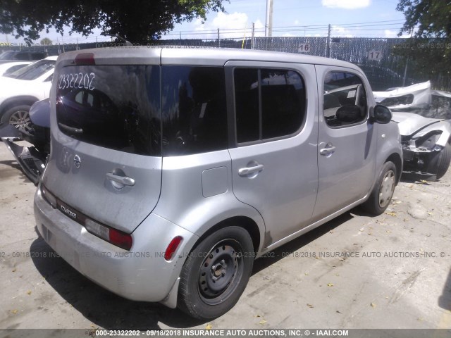 JN8AZ2KR3AT169791 - 2010 NISSAN CUBE S/SL/KROM SILVER photo 4