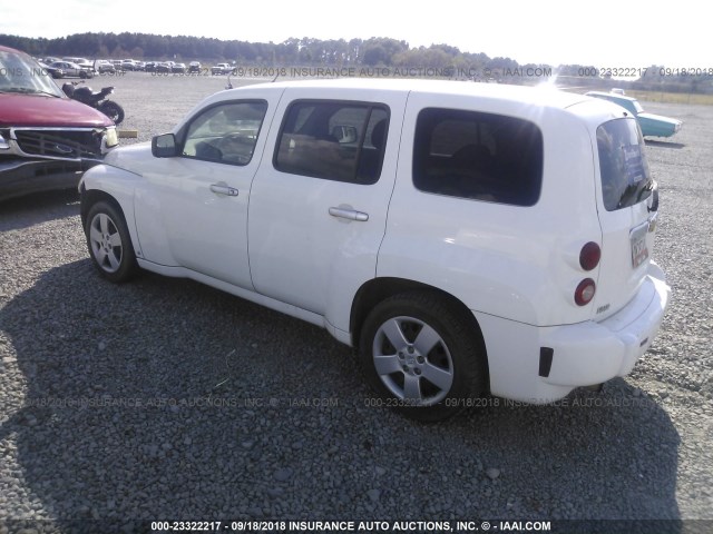 3GNDA13D07S623258 - 2007 CHEVROLET HHR LS WHITE photo 3