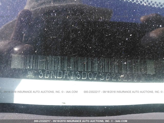 3GNDA13D07S623258 - 2007 CHEVROLET HHR LS WHITE photo 9