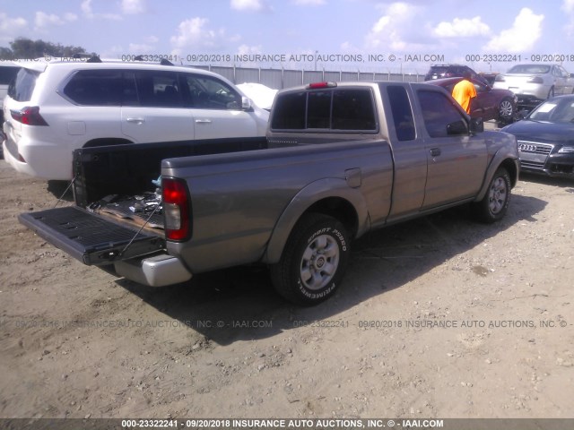 1N6DD26T33C440202 - 2003 NISSAN FRONTIER KING CAB XE BROWN photo 4