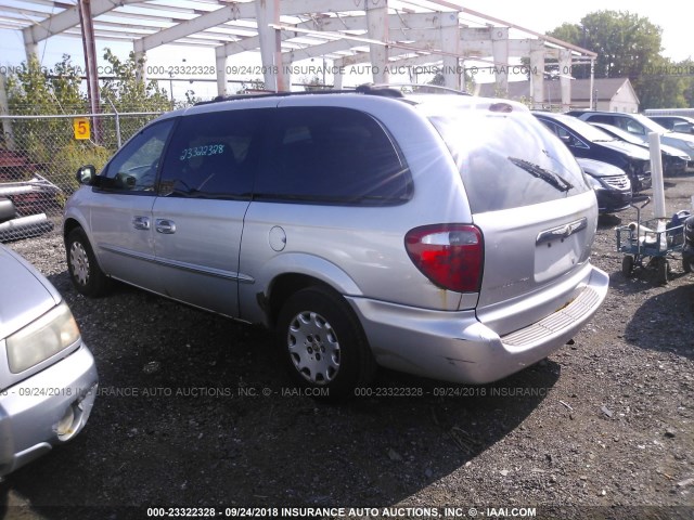 2C4GP44352R746880 - 2002 CHRYSLER TOWN & COUNTRY LX SILVER photo 3