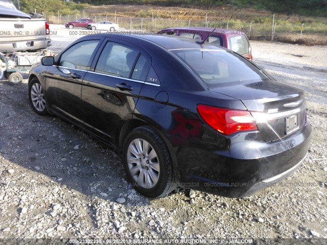 1C3CCBABXCN113787 - 2012 CHRYSLER 200 LX BLACK photo 3