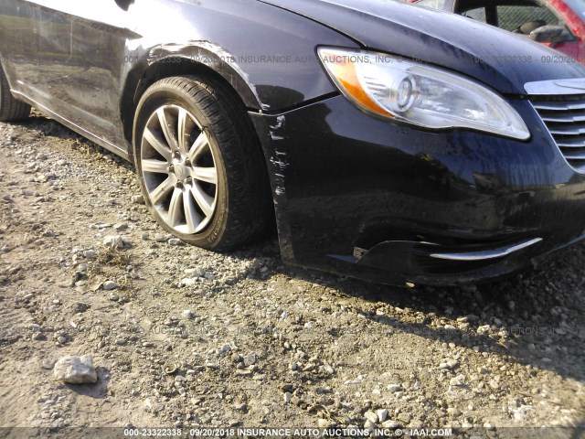 1C3CCBABXCN113787 - 2012 CHRYSLER 200 LX BLACK photo 6