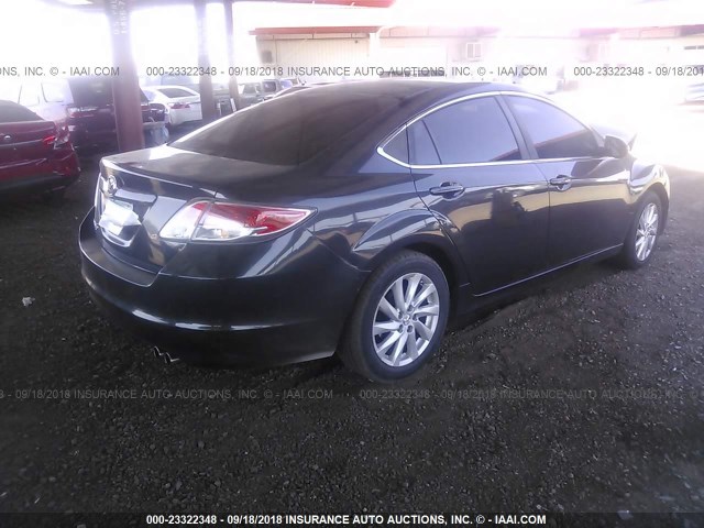 1YVHZ8DH0C5M37067 - 2012 MAZDA 6 I GRAY photo 4