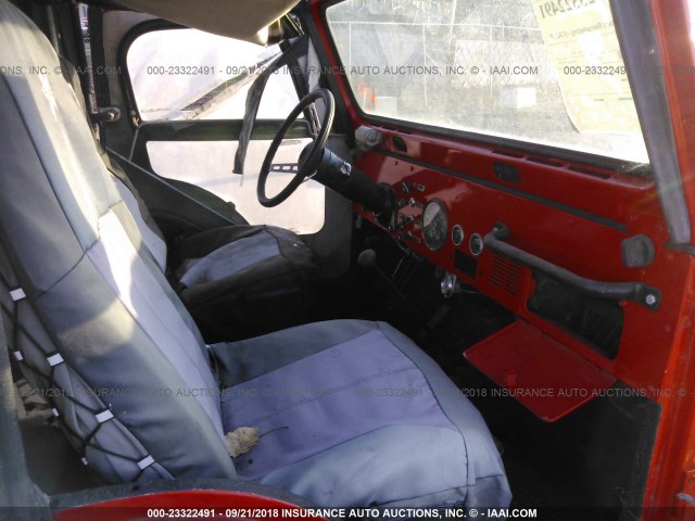 J7F83EA123502 - 1977 JEEP CJ-5 RED photo 5