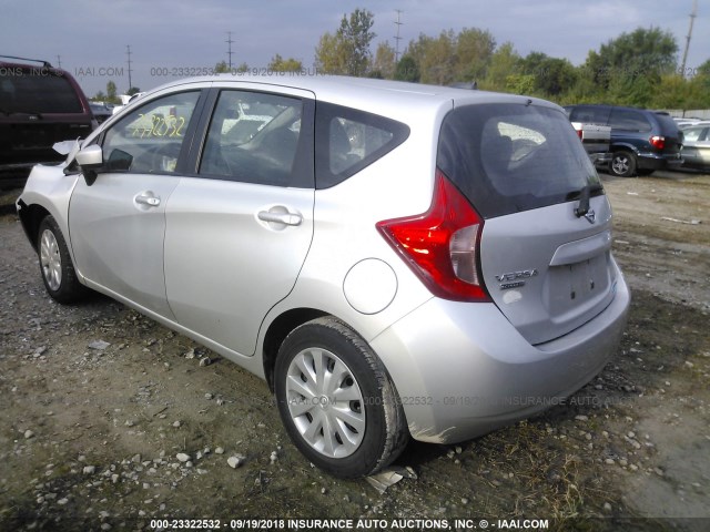 3N1CE2CP2GL361765 - 2016 NISSAN VERSA NOTE S/S PLUS/SV/SL/SR SILVER photo 3