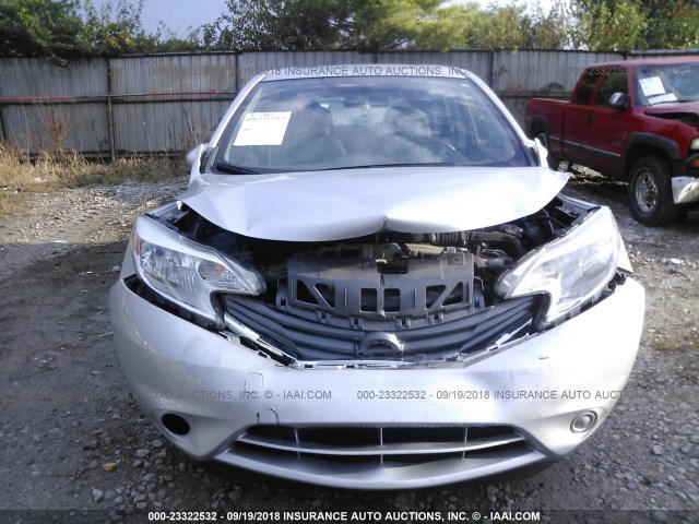 3N1CE2CP2GL361765 - 2016 NISSAN VERSA NOTE S/S PLUS/SV/SL/SR SILVER photo 6