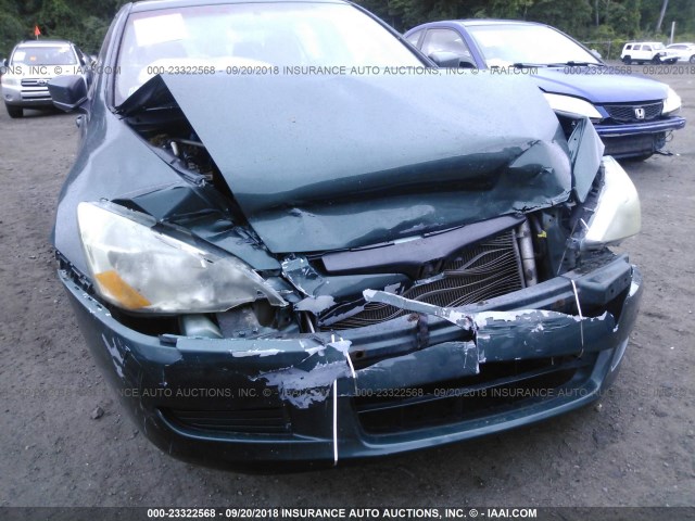 1HGCM55393A025528 - 2003 HONDA ACCORD LX GREEN photo 6