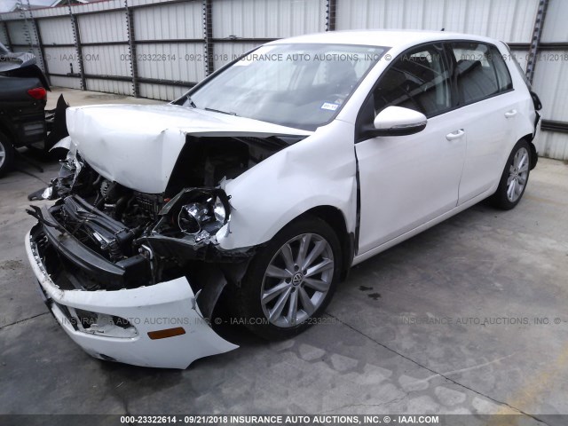 WVWNM7AJ2DW126616 - 2013 VOLKSWAGEN GOLF 白色 照片 2