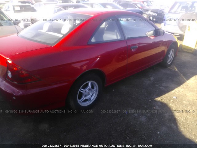 1HGEM21114L062512 - 2004 HONDA CIVIC DX VP RED photo 4