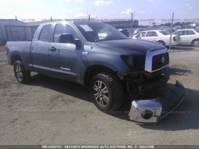 5TFRV54178X050891 - 2008 TOYOTA TUNDRA DOUBLE CAB/DOUBLE CAB SR5 GRAY photo 1