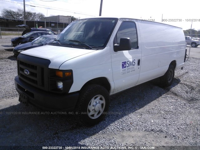 1FTSS3EL7DDA41313 - 2013 FORD ECONOLINE E350 SUPER DUTY VAN WHITE photo 2