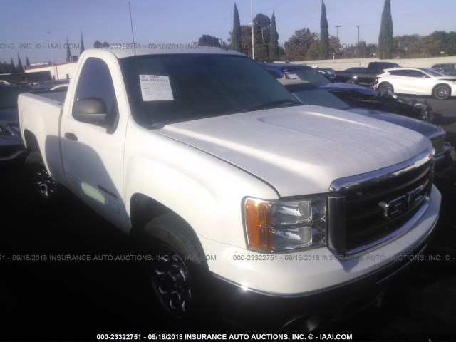 1GTPCVEA0AZ174068 - 2010 GMC SIERRA C1500 SLE WHITE photo 1