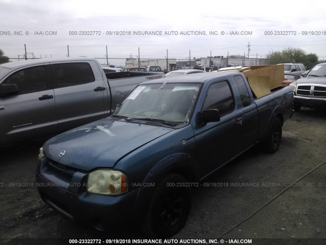 1N6DD26SX2C327000 - 2002 NISSAN FRONTIER KING CAB XE BLUE photo 2