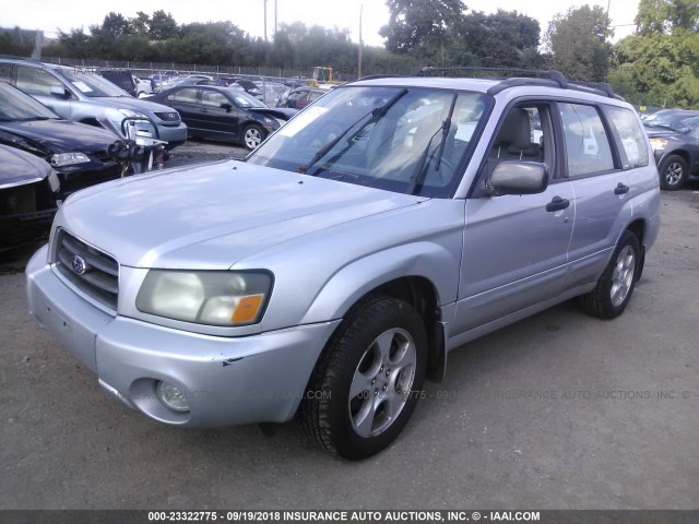 JF1SG65613H744786 - 2003 SUBARU FORESTER 2.5XS Серебристый фото 2