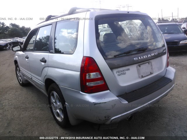 JF1SG65613H744786 - 2003 SUBARU FORESTER 2.5XS Серебристый фото 3