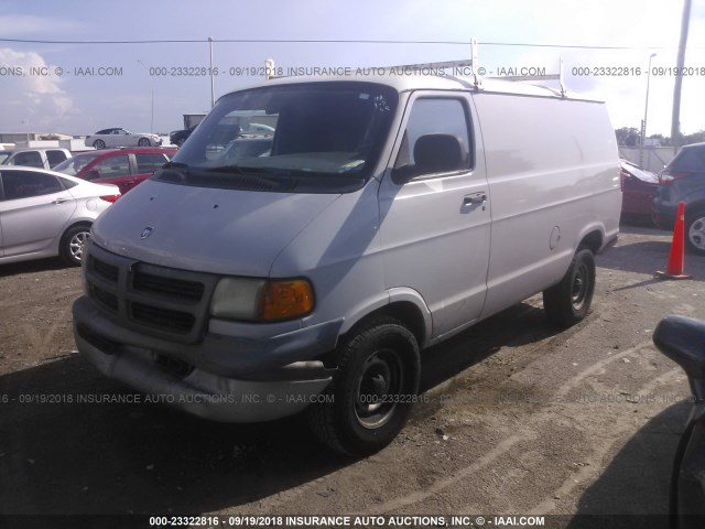 2B7HB11X61K528642 - 2001 DODGE RAM VAN B1500 GRAY photo 2