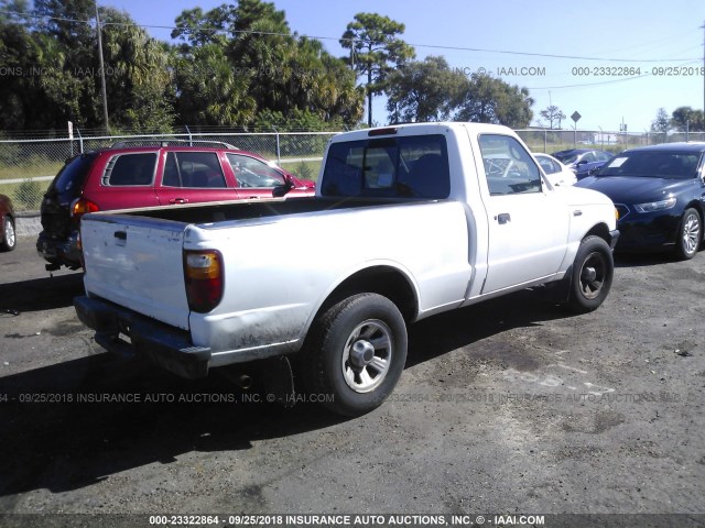4F4YR12D93TM06075 - 2003 MAZDA B2300 WHITE photo 4