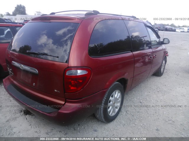 2C8GP74L61R288331 - 2001 CHRYSLER TOWN & COUNTRY EX RED photo 4