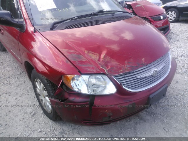 2C8GP74L61R288331 - 2001 CHRYSLER TOWN & COUNTRY EX RED photo 6