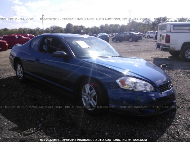2G1WJ15K169304842 - 2006 CHEVROLET MONTE CARLO LS BLUE photo 1