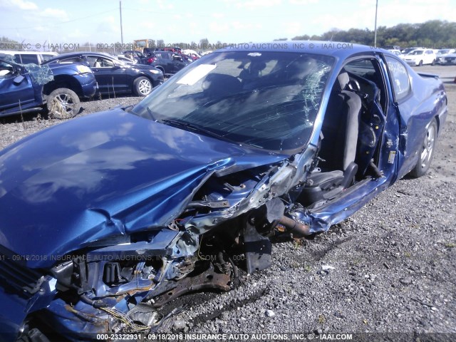 2G1WJ15K169304842 - 2006 CHEVROLET MONTE CARLO LS BLUE photo 6