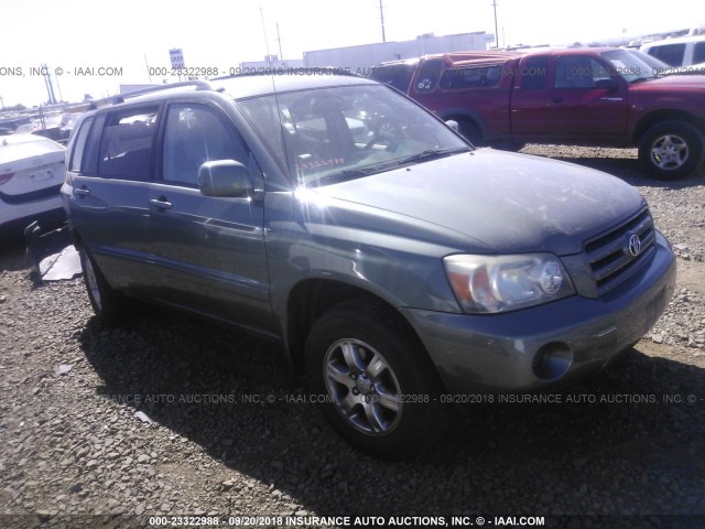 JTEEP21A240022863 - 2004 TOYOTA HIGHLANDER GRAY photo 1