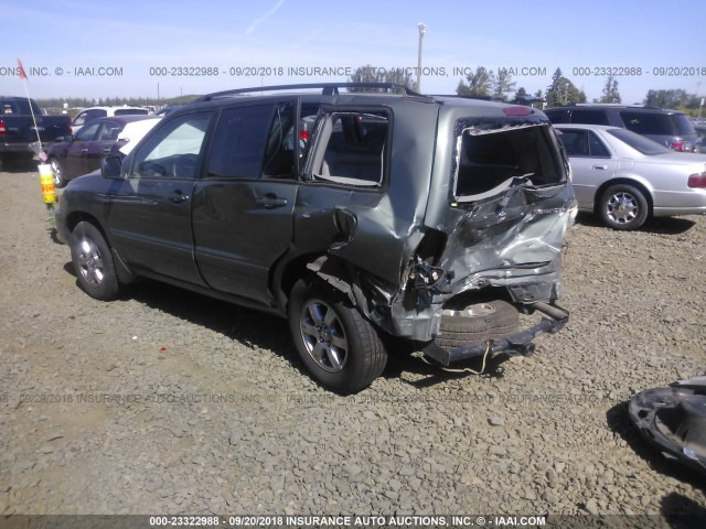 JTEEP21A240022863 - 2004 TOYOTA HIGHLANDER GRAY photo 3