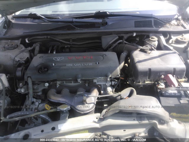 4T1BE32K95U036355 - 2005 TOYOTA CAMRY LE/XLE/SE SILVER photo 10